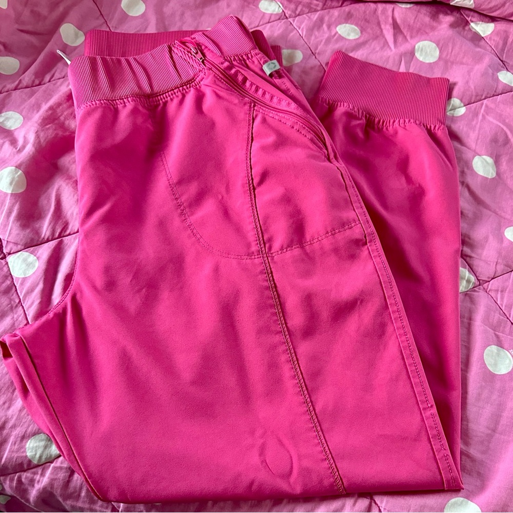 Cherokee Large Hot Pink Jogger Scrub Pants